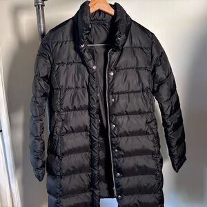 Brooks Brothers Women’s Black Long Down Puffer Jacketet